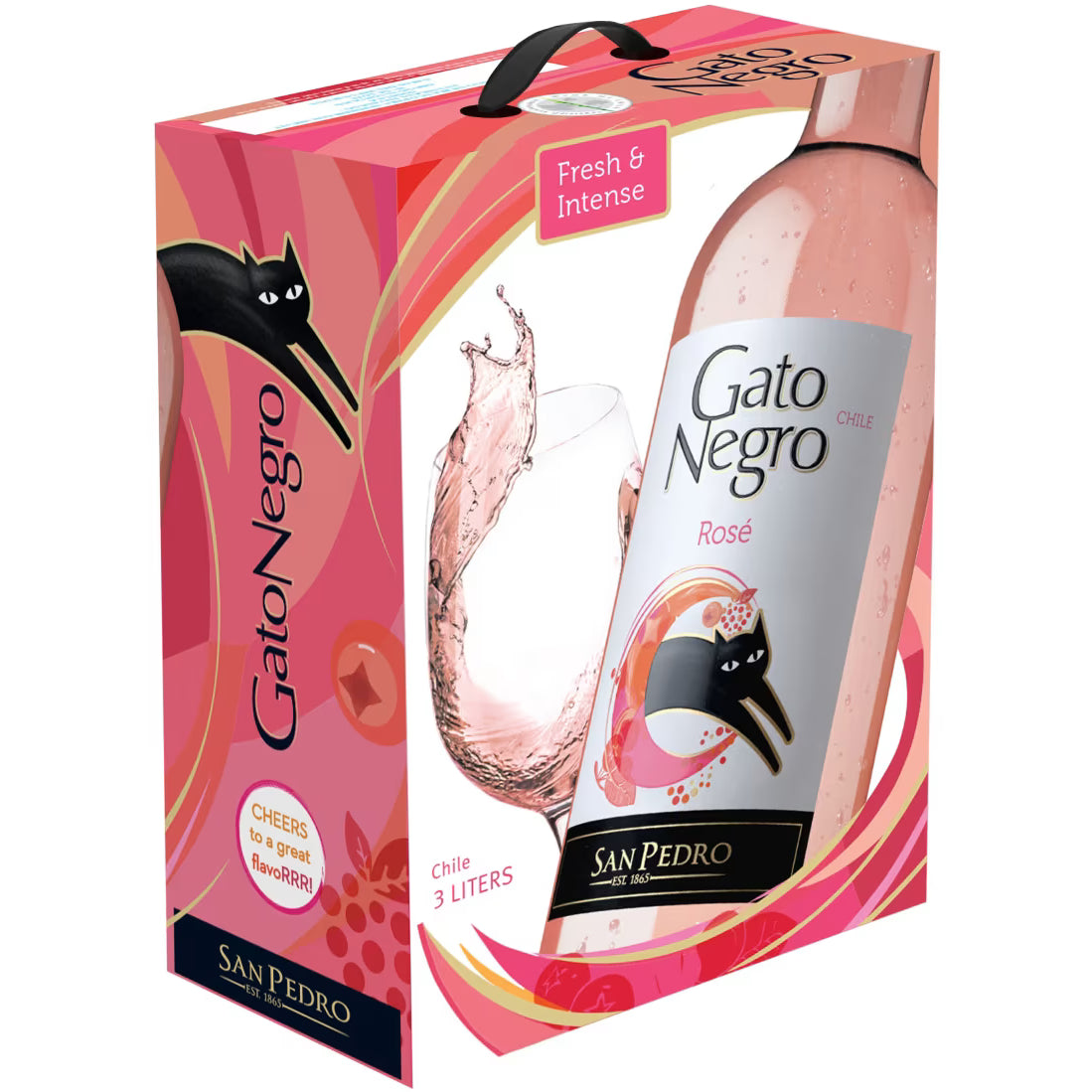 Gato Negro Rose Bib 3L Bag in Box
