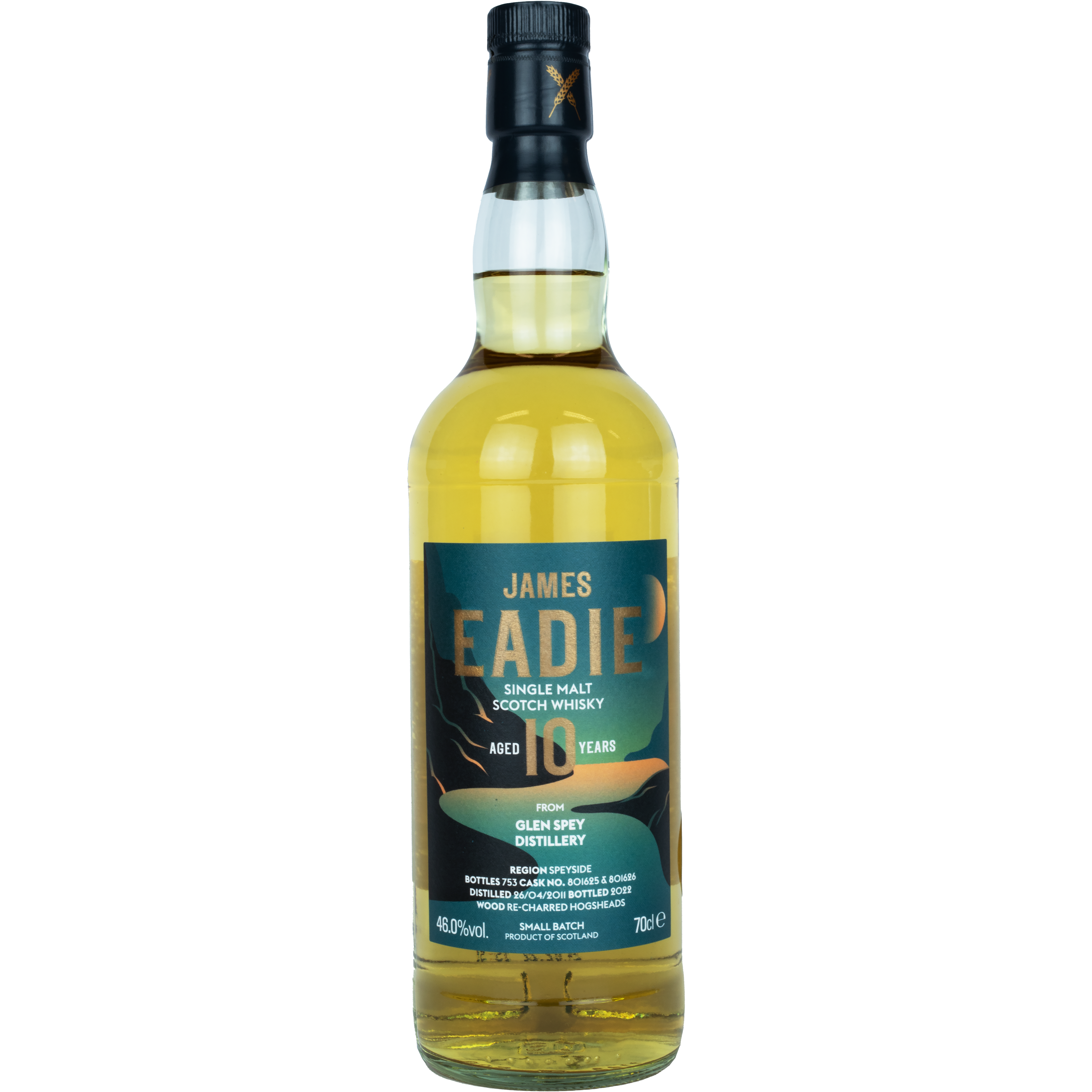 James Eadie Glen Spey 10 Year Old Re-Charred Hogshead 46% 700ml