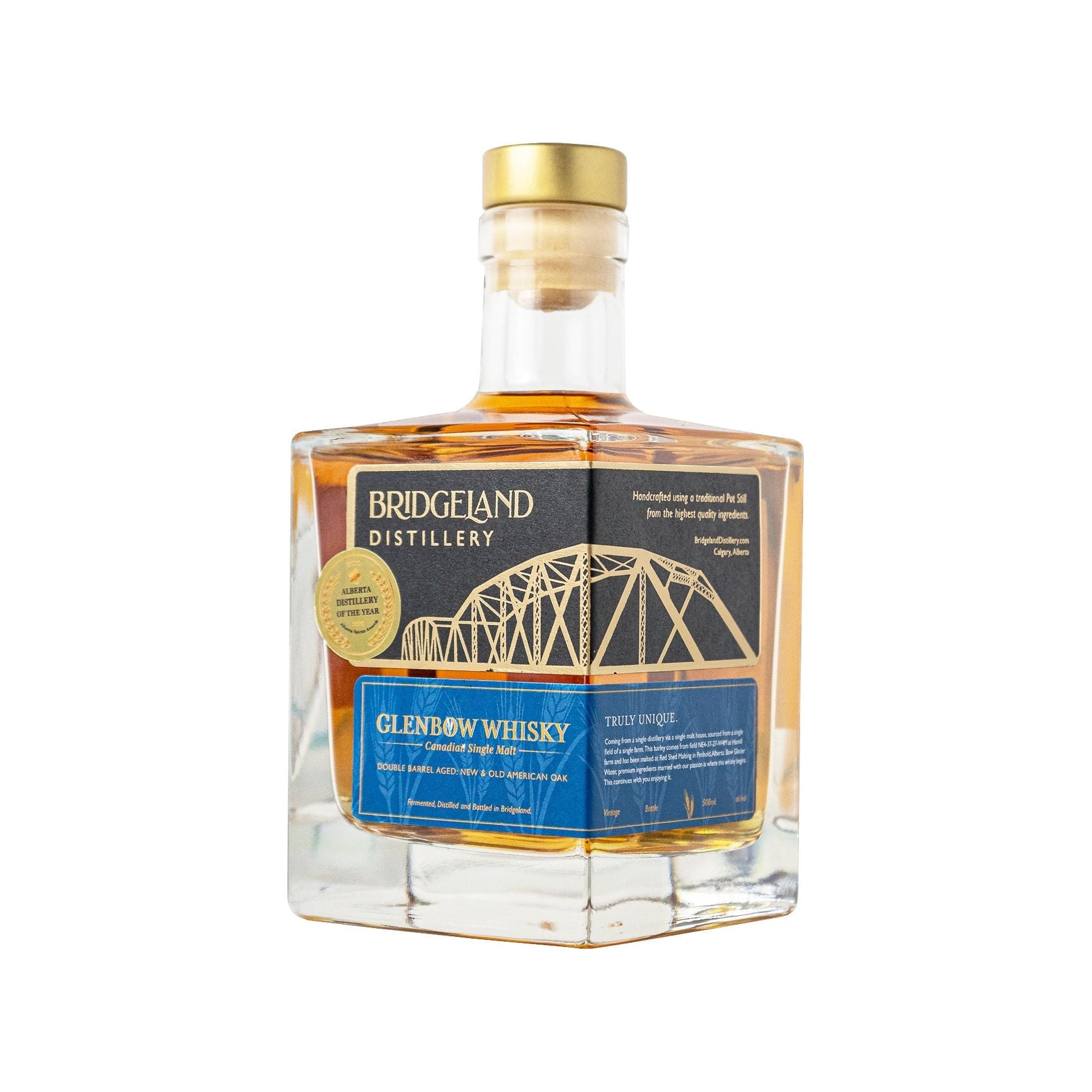 Bridgeland Glenbow Whisky Single Malt 45.5% 500ml