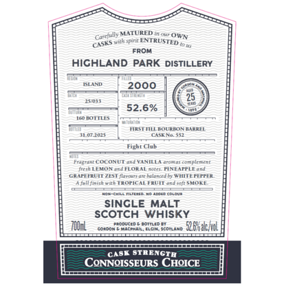 Gordon & MacPhail Connoisseurs Choice Highland Park 2000 #552