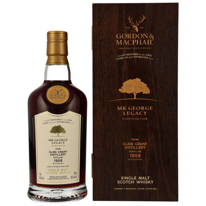 Gordon & MacPhail Mr George Legacy Fourth Edition Glen Grant 65 Year Old 1958 Cask #3818