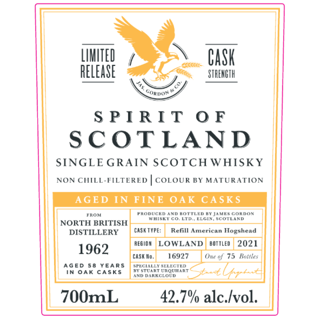 Gordon & Macphail Spirit of Scotland North British 1962 Cask No. 16927