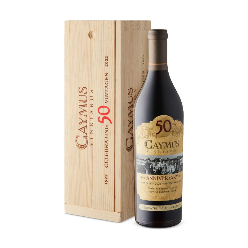 Caymus Napa Valley Cabernet Sauvignon 50th Anniversary Gift Box 2022