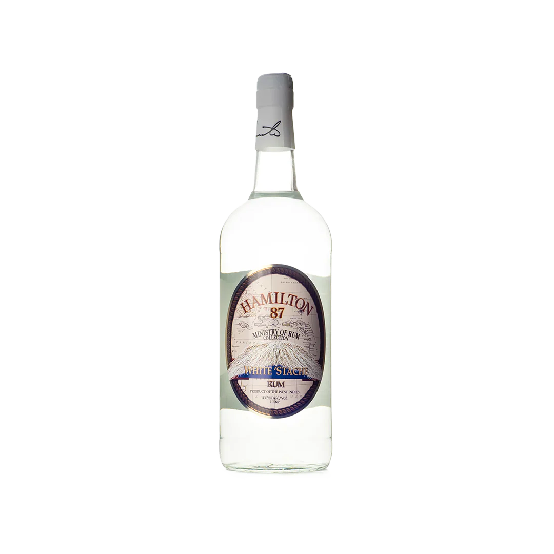 Hamilton White stache Rum 43.5% 1L