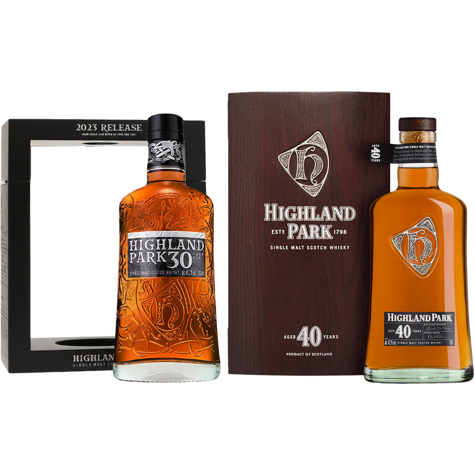 Highland Park 40 Year Old 2016 & Highland Park 30 Year Old 2023 Bundle