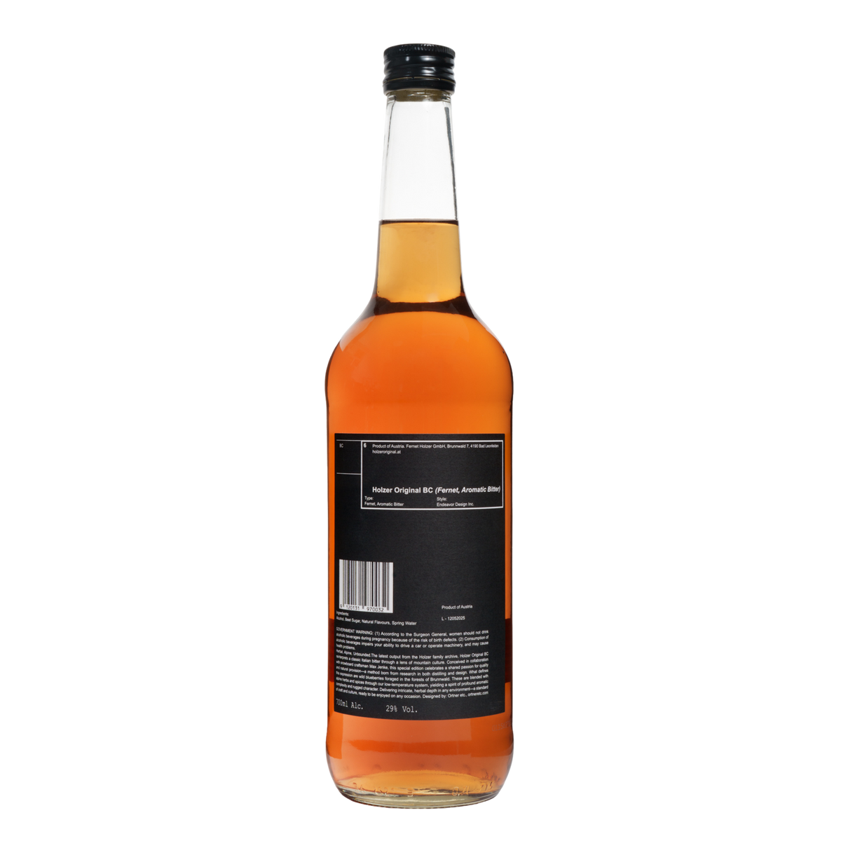 Holzer Original BC (Fernet, Aromatic Bitter)