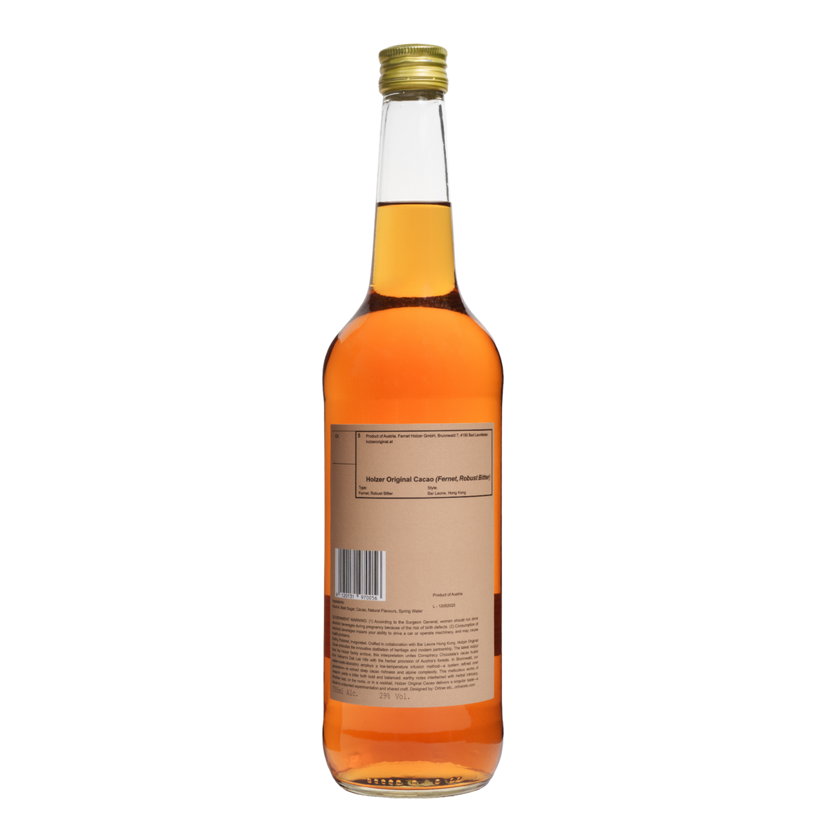 Holzer Original Cacao (Fernet, Robust Bitter)