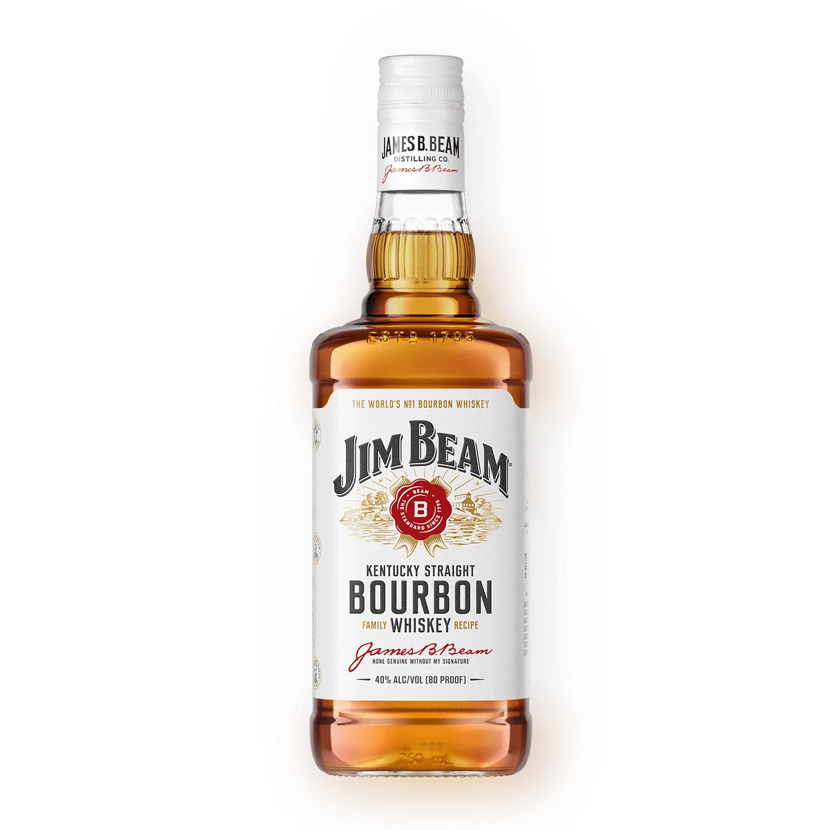 Jim Beam White Label Kentucky Straight Bourbon – BSW Liquor