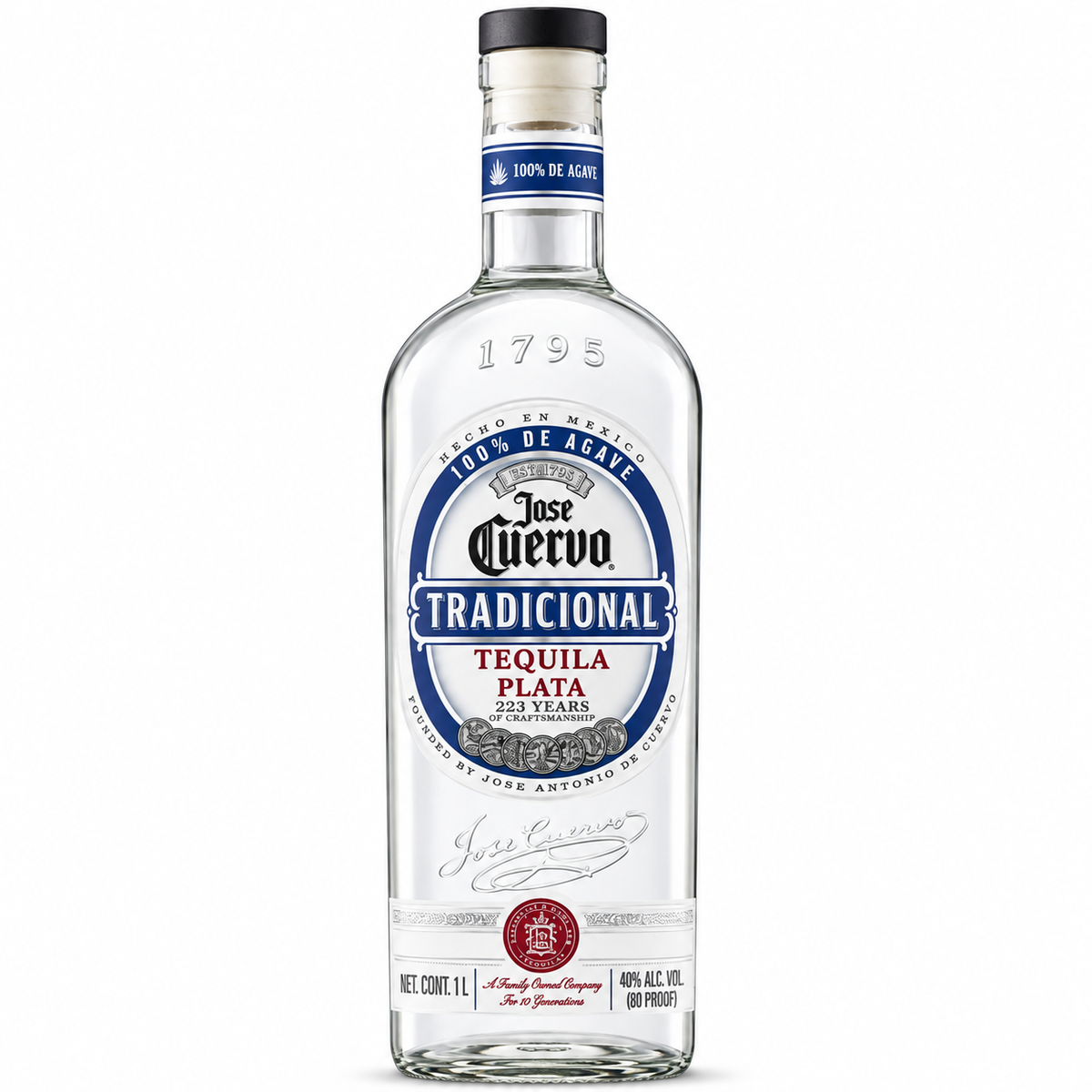 Jose Cuervo Tradicional Plata Tequila 1L