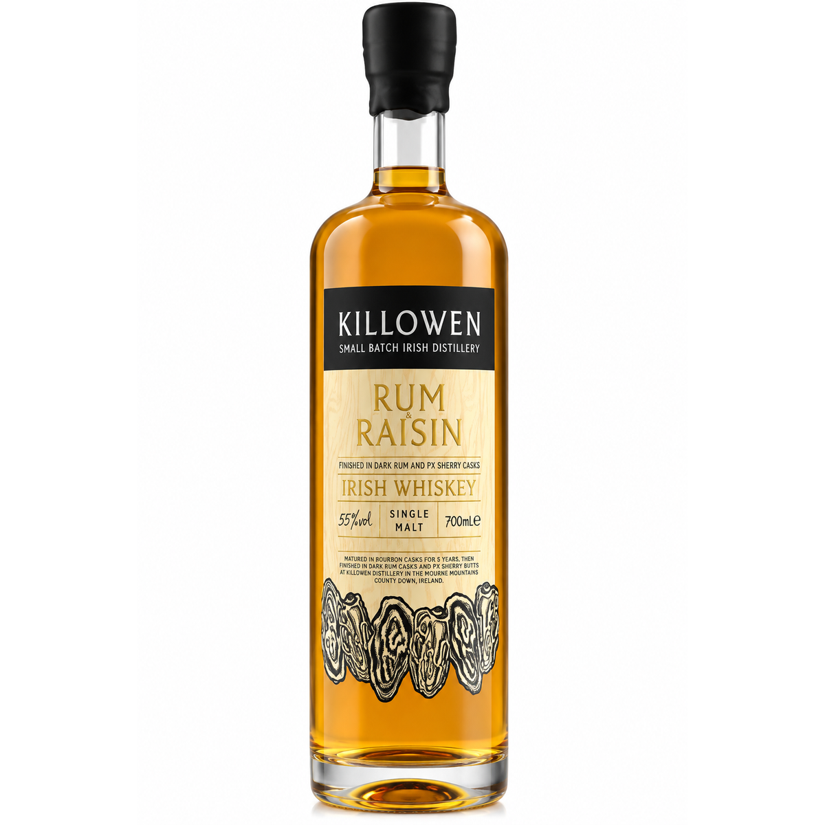 Killowen Rum & Raisin Single Malt Irish Whiskey 700ml