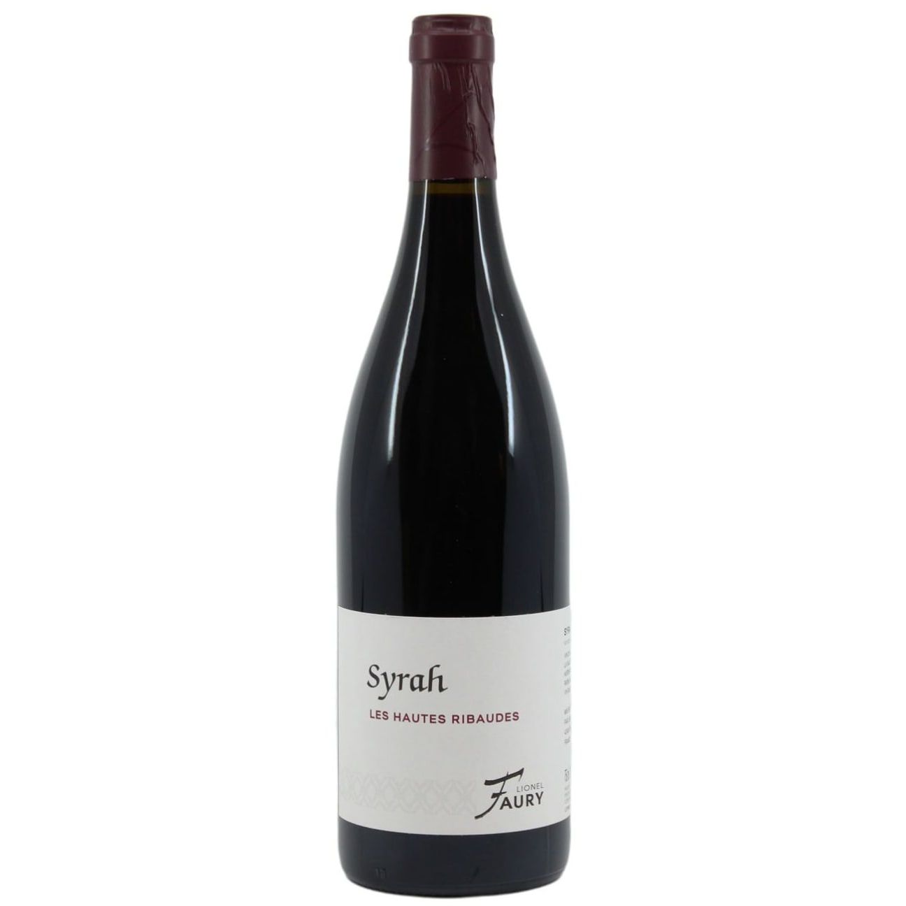Lionel Faury Collines Rhodaniennes Les Hautes Ribaudes Syrah 2023