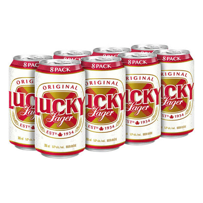 Lucky Lager 8x355ml Cans