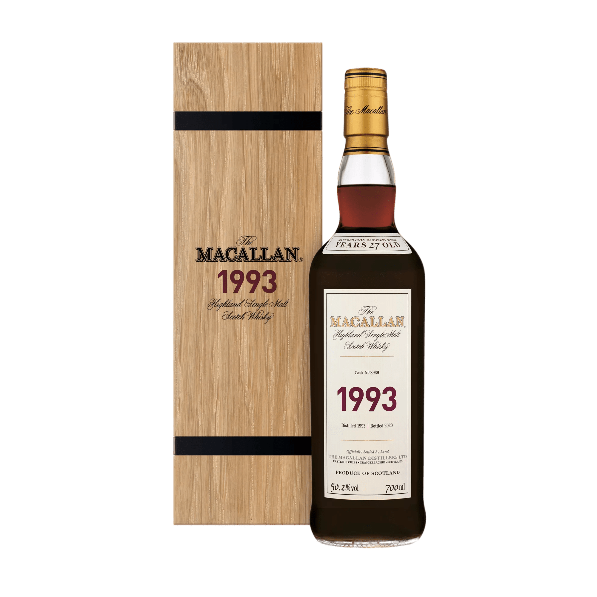 The Macallan Fine & Rare 1993 Cask No. 3939 700ml