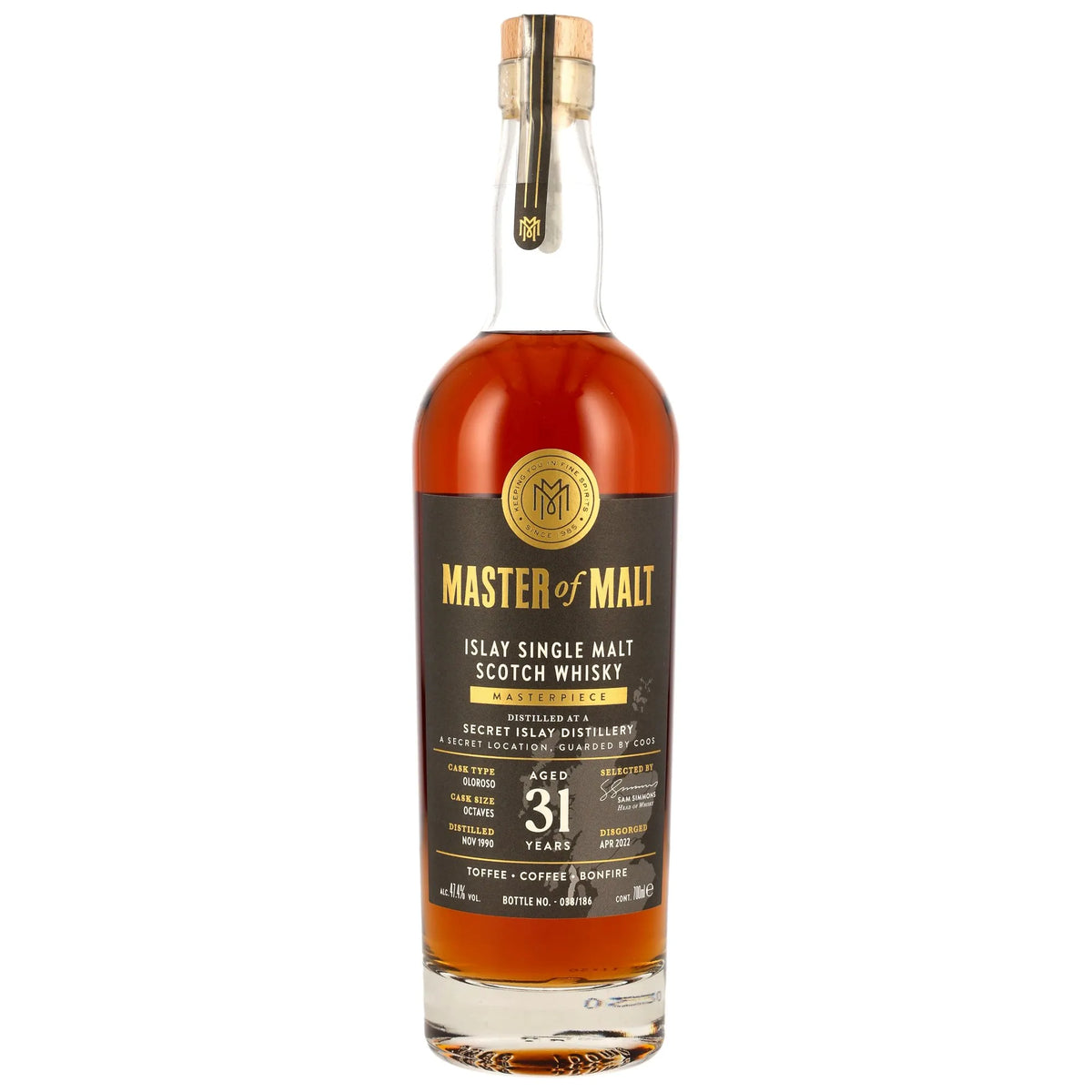Master of Malt A Secret Islay Distillery 31 Year Old 1990