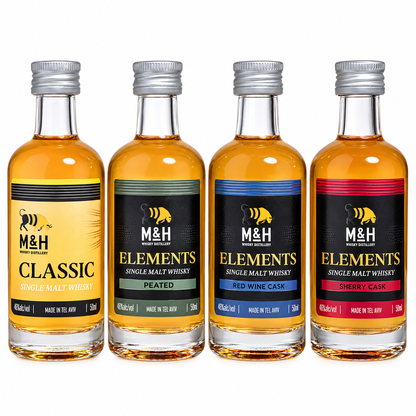 Milk and Honey Israeli Whisky Variety Pack 4x50ml