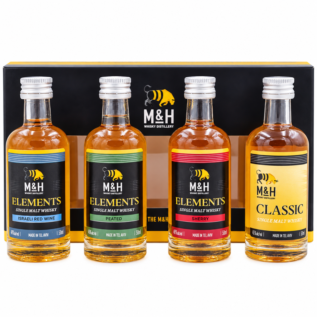 Milk and Honey Israeli Whisky Variety Pack 4x50ml