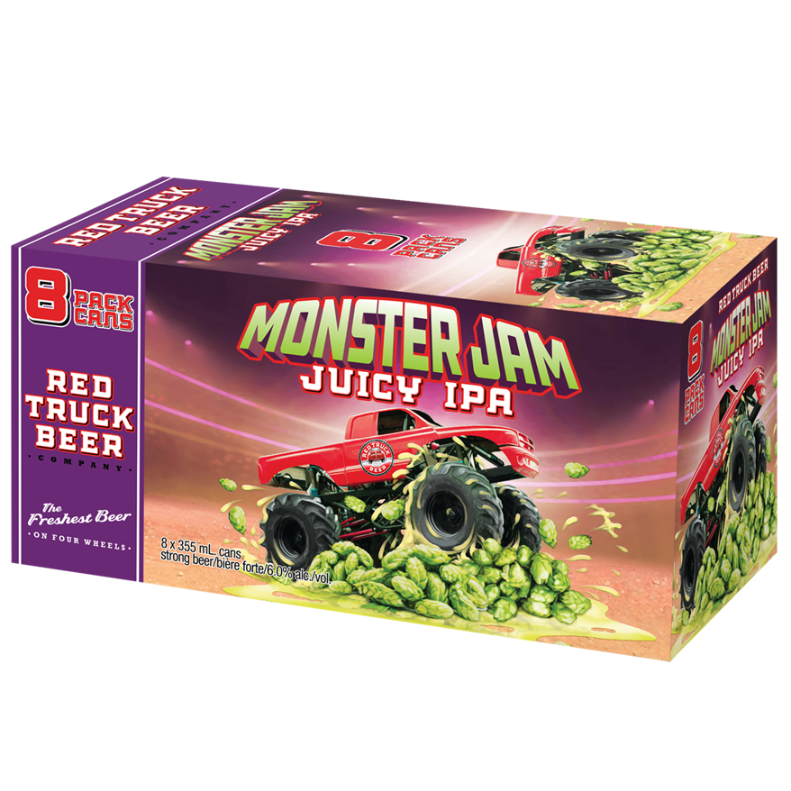 Red Truck Monster Jam Juicy IPA 8 Cans
