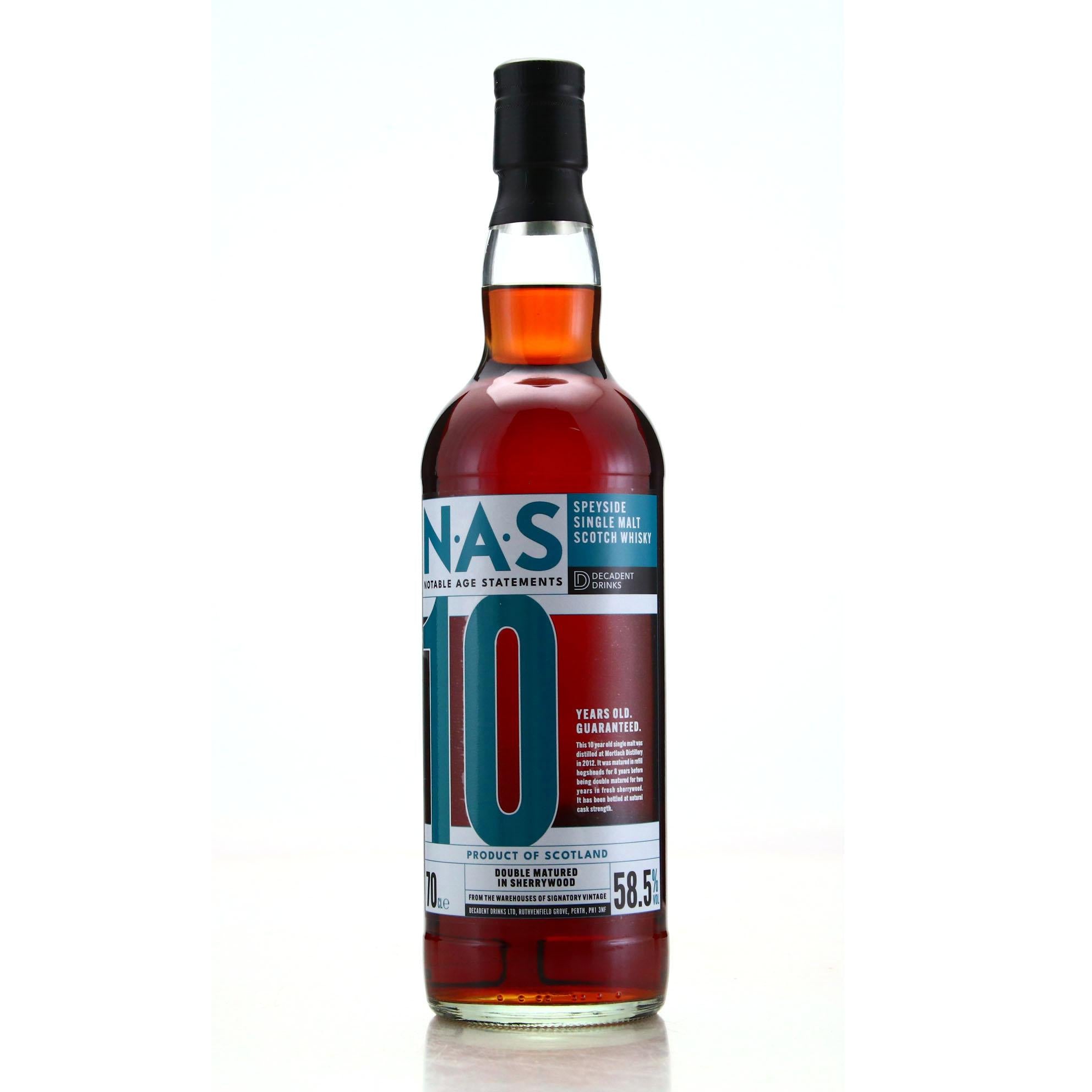 Decadent Drinks NAS Edition No.4 Mortlach 10 Year Old 700ml