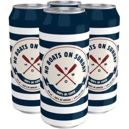 No Boats Original Cider 4 Tall Cans