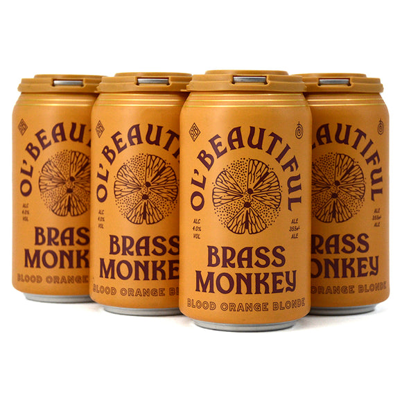 Ol Beautiful Brass Monkey Blood Orange 6x355ml Cans