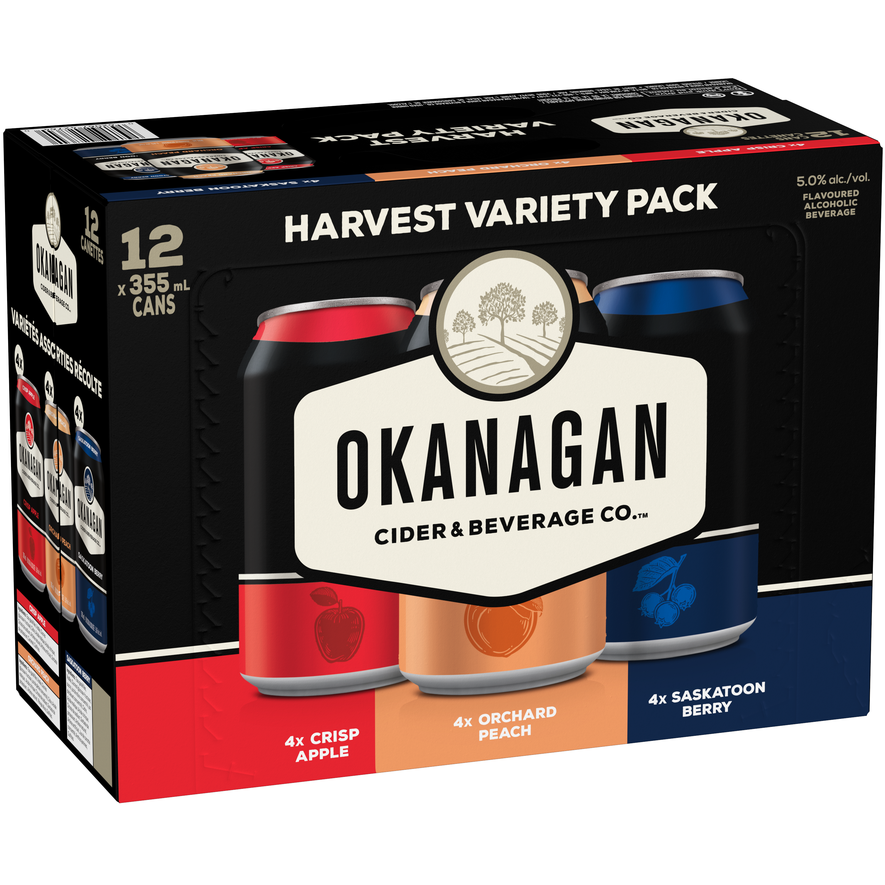Okanagan Cider Harvest Variety Pack 12 Cans