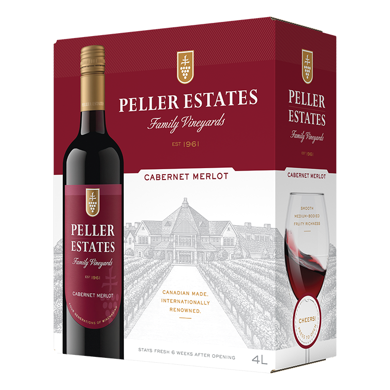 Peller Etstes Family Vineyards Cabernet Merlot 4L Bag in Box