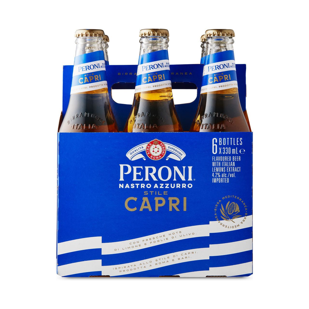 Peroni Nastro Azzurro Stile Capri 6 Bottles