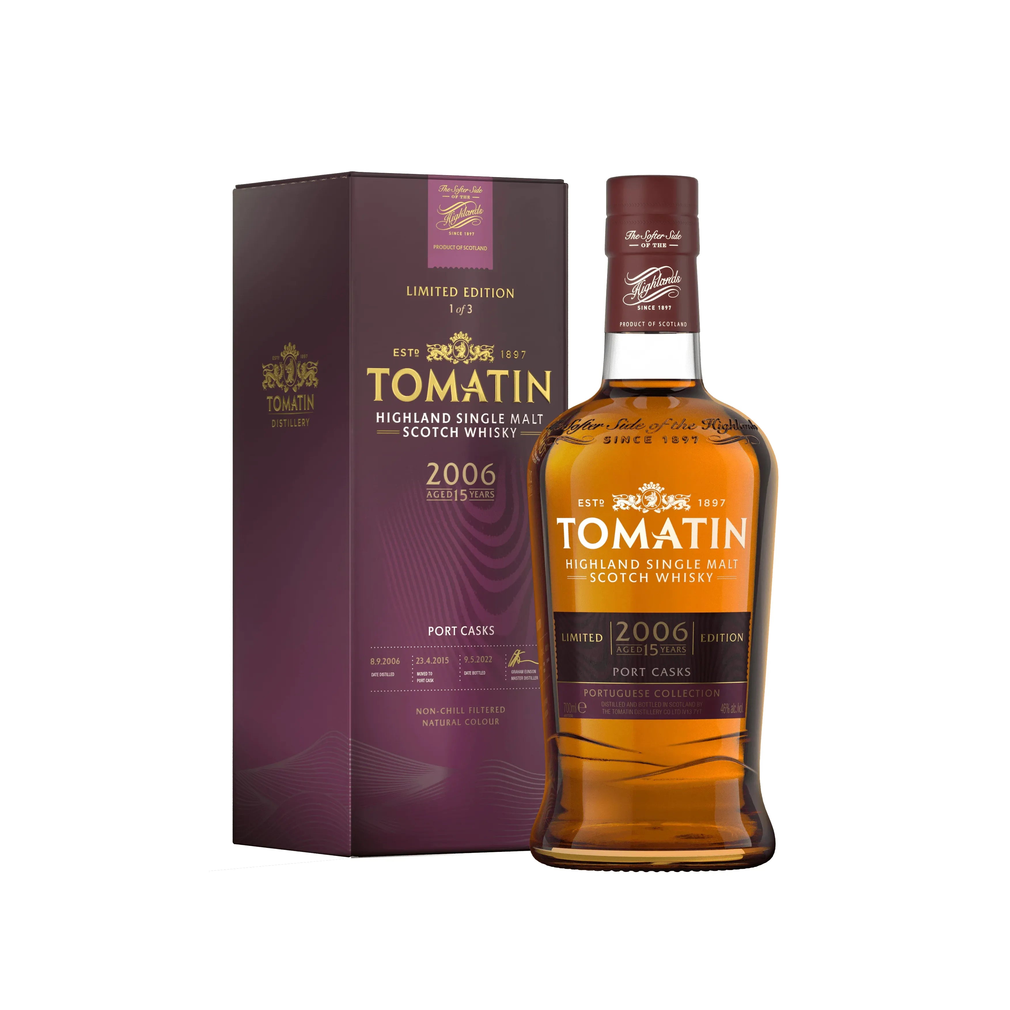 Tomatin Portuguese Collection 2006 15 Year Old Port Cask 700ml