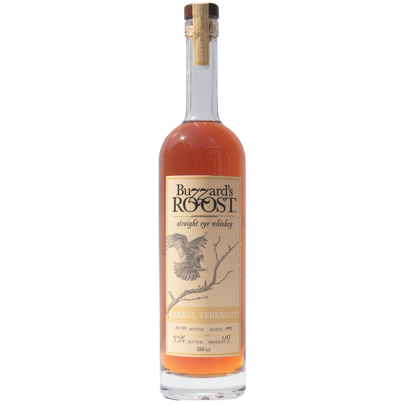 Buzzard's Roost Barrel Strength Rye 57.15% ABV 750ml