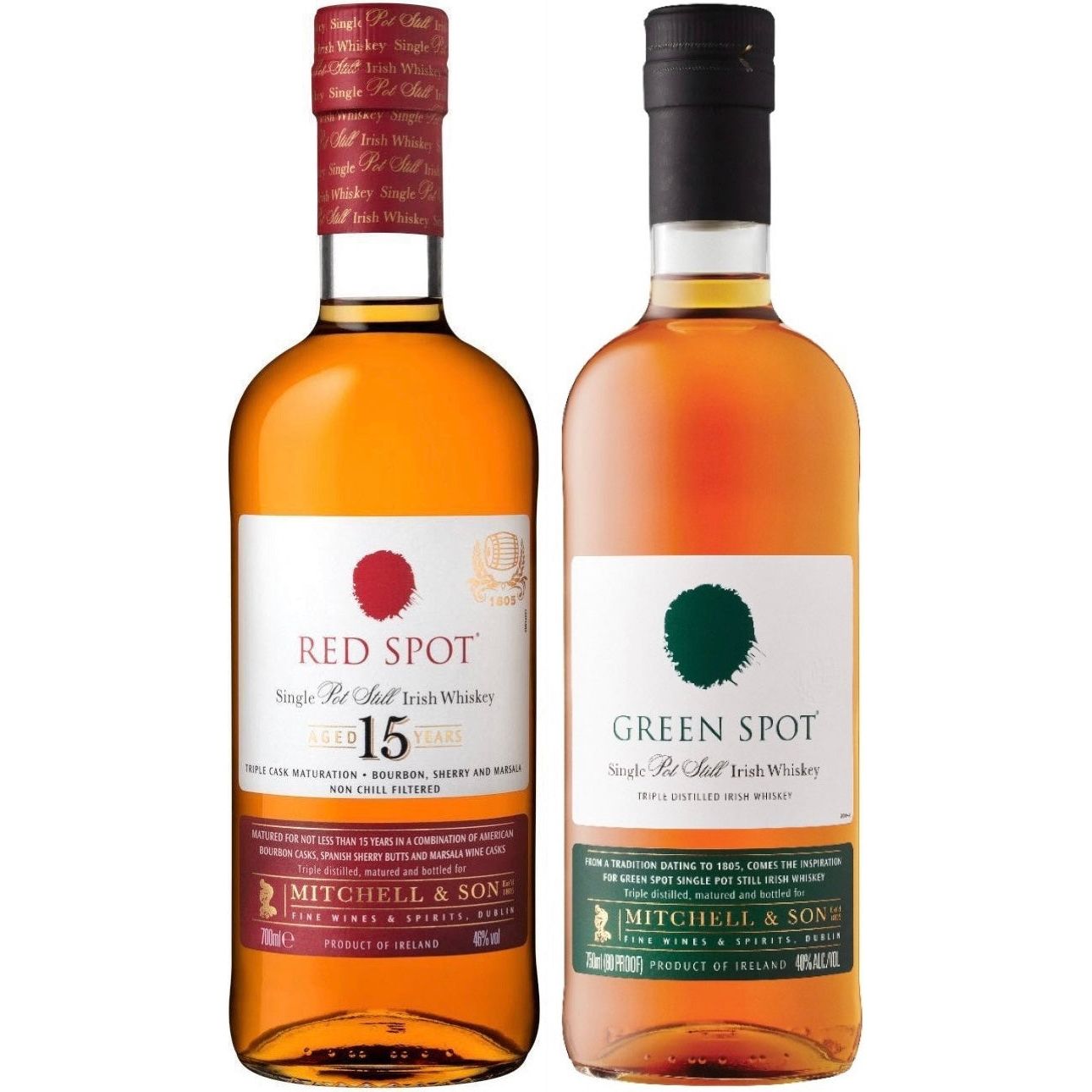 Red Spot + Green Spot Pack 2x750ml