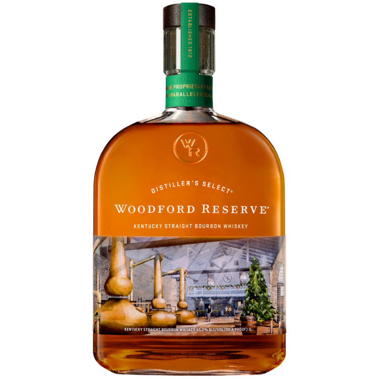 Woodford Reserve Straight Bourbon Limited Edition Holiday Bottle 45.2% ABV 1L