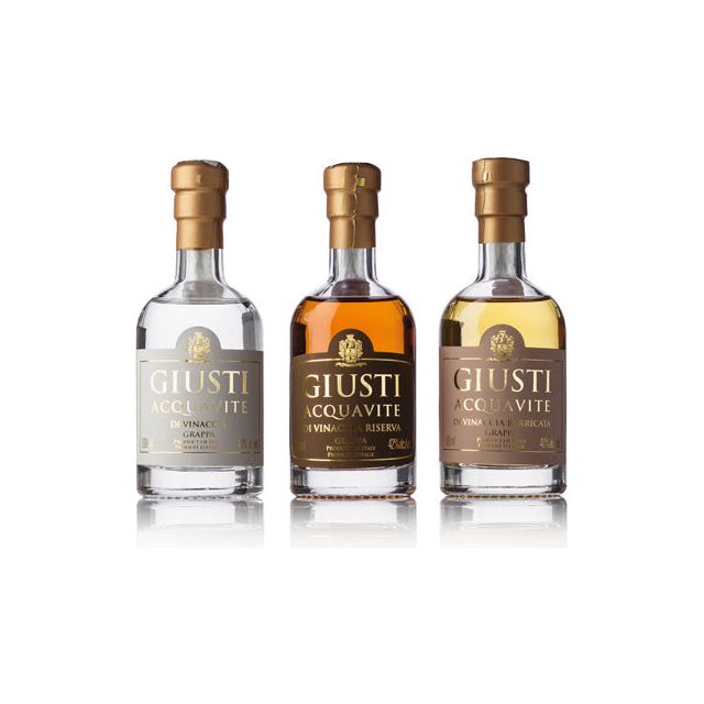 Giusti Grappa Gift Set 3x100ml