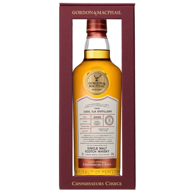 Gordon & MacPhail Connoisseurs Choice Caol Ila 2009 13 Year Old Sassicaia Finish 45% ABV 700ml