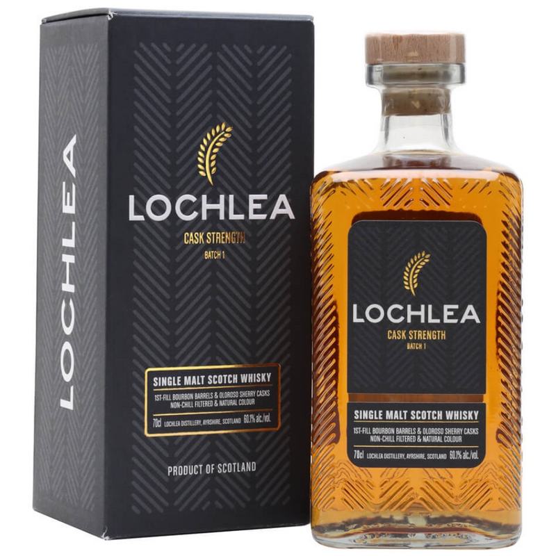 Lochlea Cask Strength Batch 1 60.1% ABV 700ml