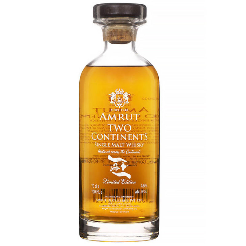 Amrut Two Continents Single Malt Whisky 46% 700ml