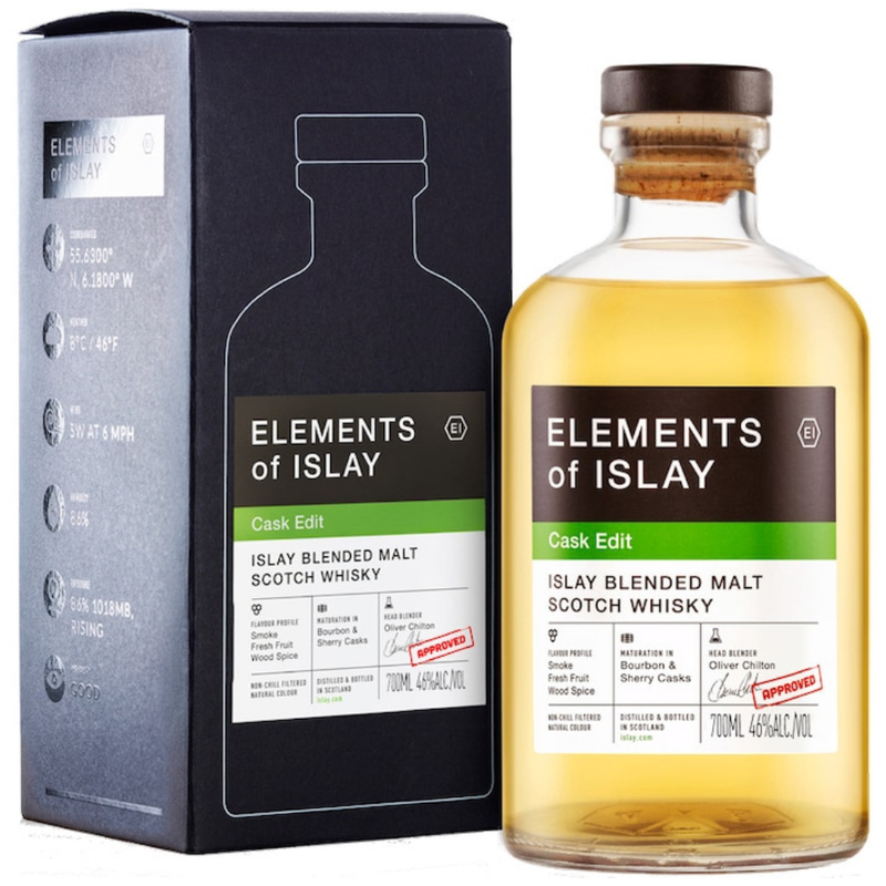 Elements of Islay Cask Edit 46% ABV  700ml