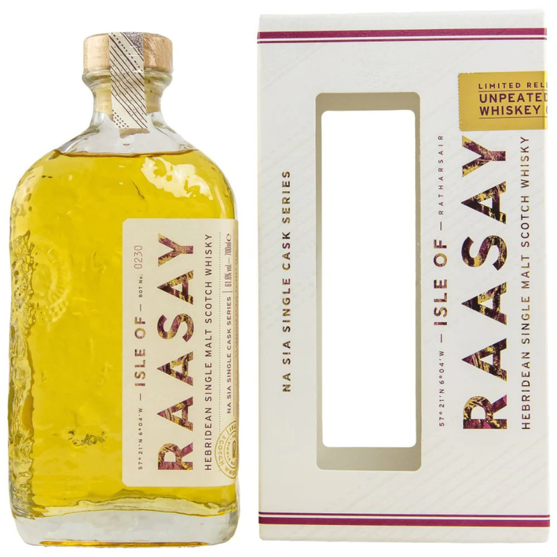 Raasay Na Sia Unpeated Ex-Rye Single Cask 61.5% ABV 700ml