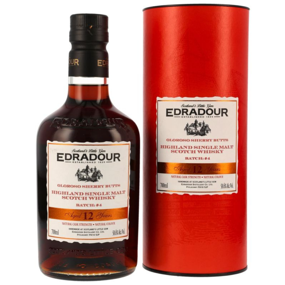 Edradour 12 Year Old Cask Strength Batch 4 58.6% ABV