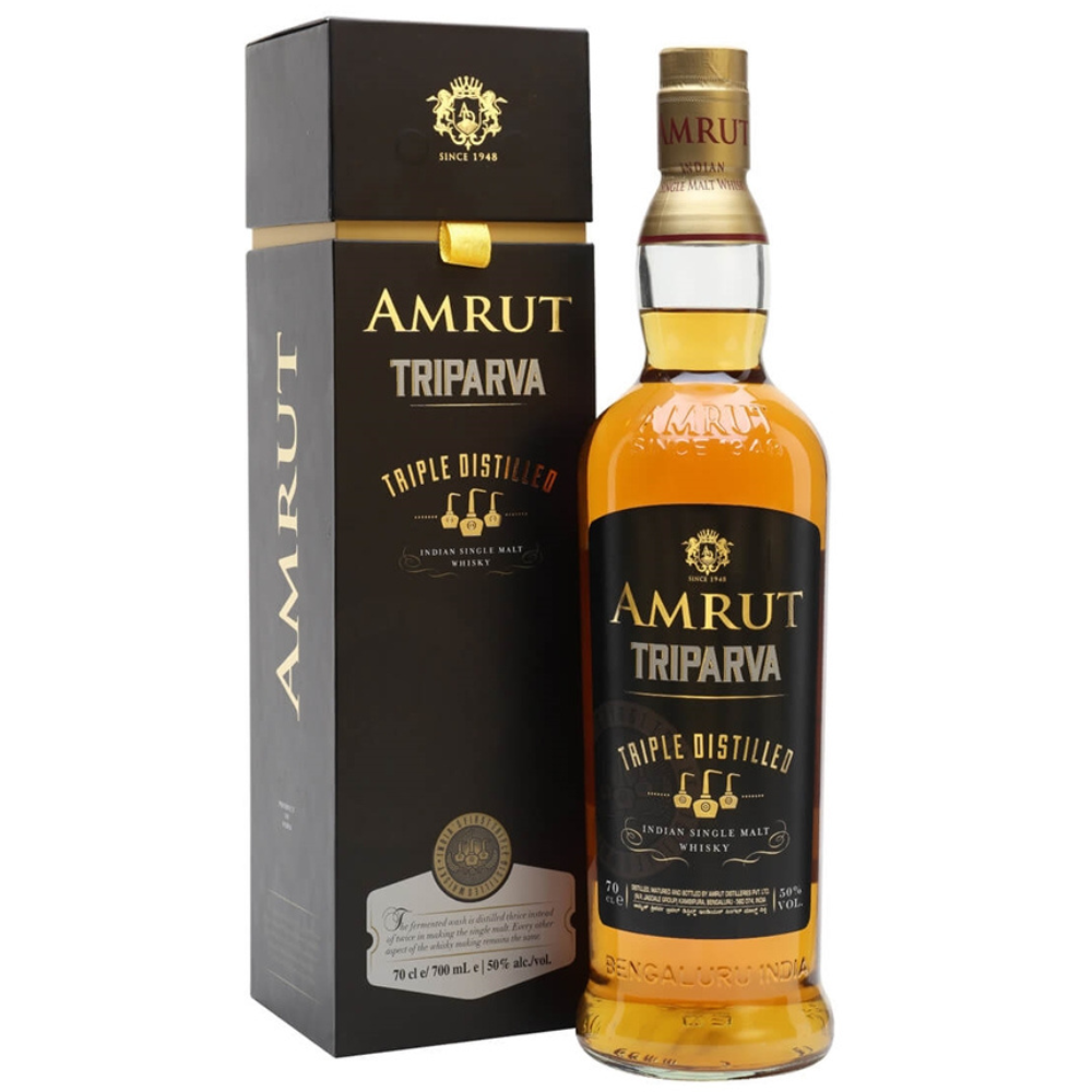 Amrut Triparva Single Malt Whisky 50% ABV 700ml
