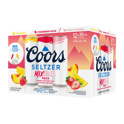 Coors Seltzer Mixables Pack 12 Cans
