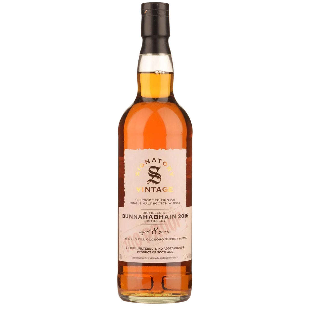 Signatory 100 Proof Bunnahabhain 8 Year Old 2016 Edition #31
