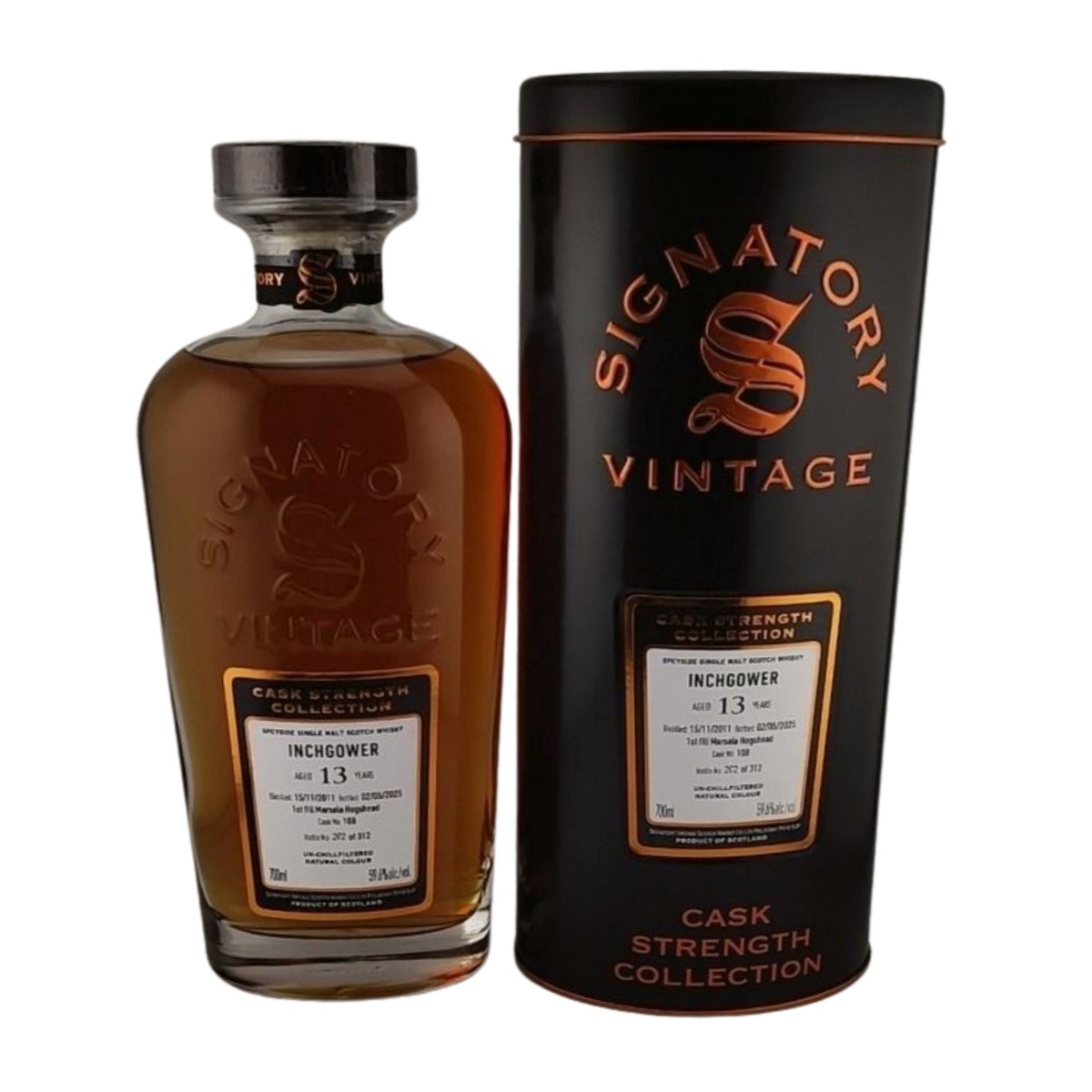 Signatory Vintage Cask Strength Collection Inchgower 13 Year Old 2011 #108