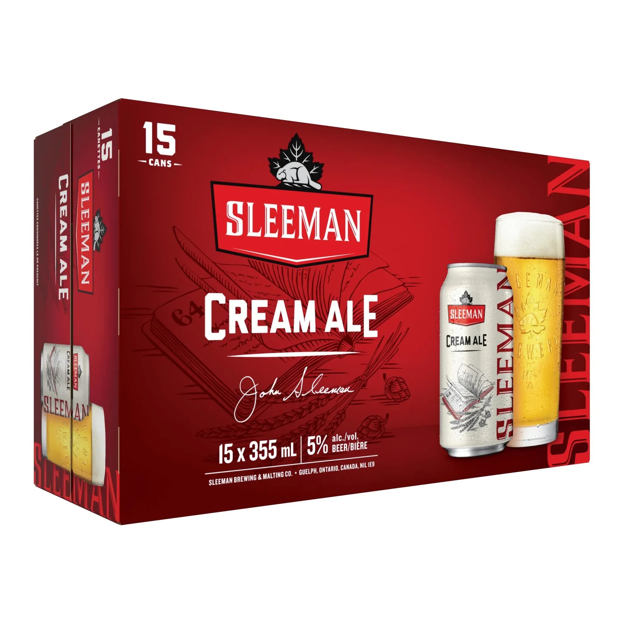 Sleeman Cream Ale 15 Cans