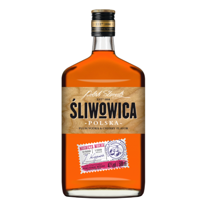 Torunskie Wodki Gatunkowe Slivovitz Polish Vodka With Cherry 500ml