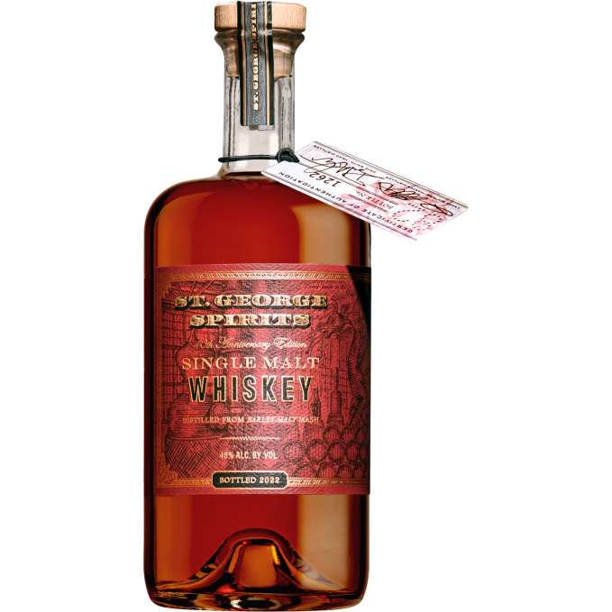 St George 40th Anniversary Single Malt Whisky 48% ABV 750ml