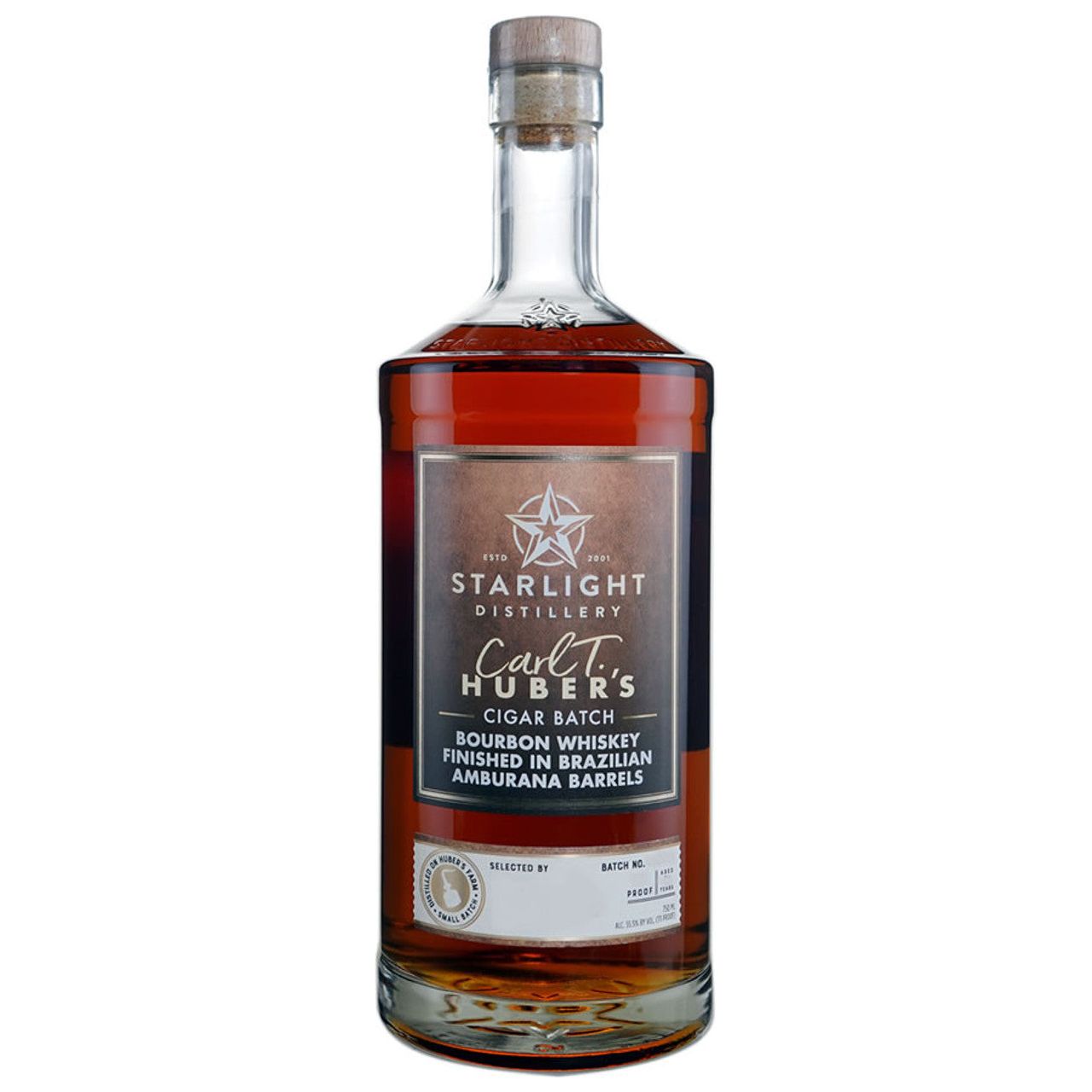 Starlight Distillery Carl T. Cigar Batch Amburana Finished Bourbon 55.45% 750ml