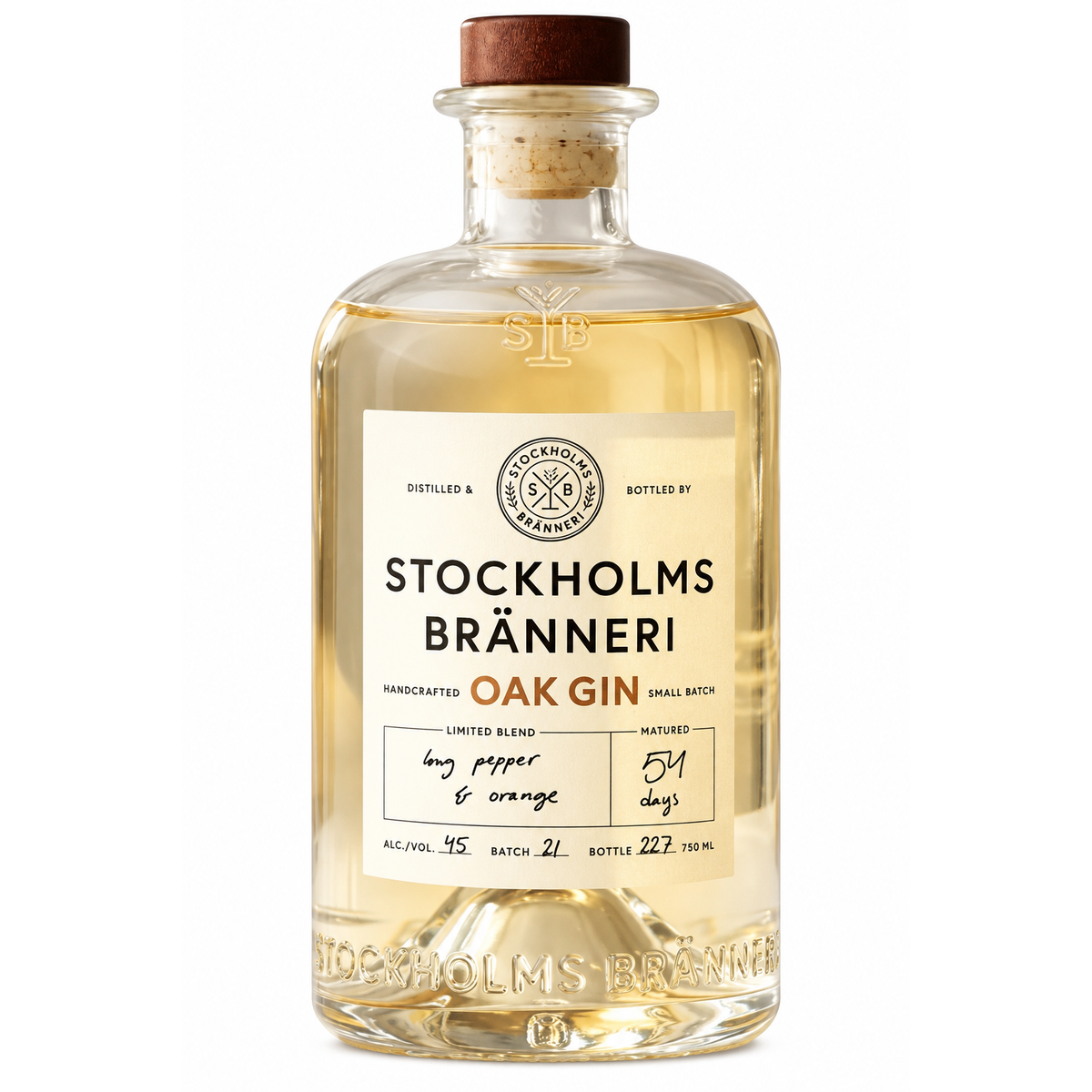 Stockholms Branneri Oak Gin 750ml