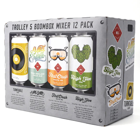 Trolley 5 Boom Box Variety Pack 12 Cans
