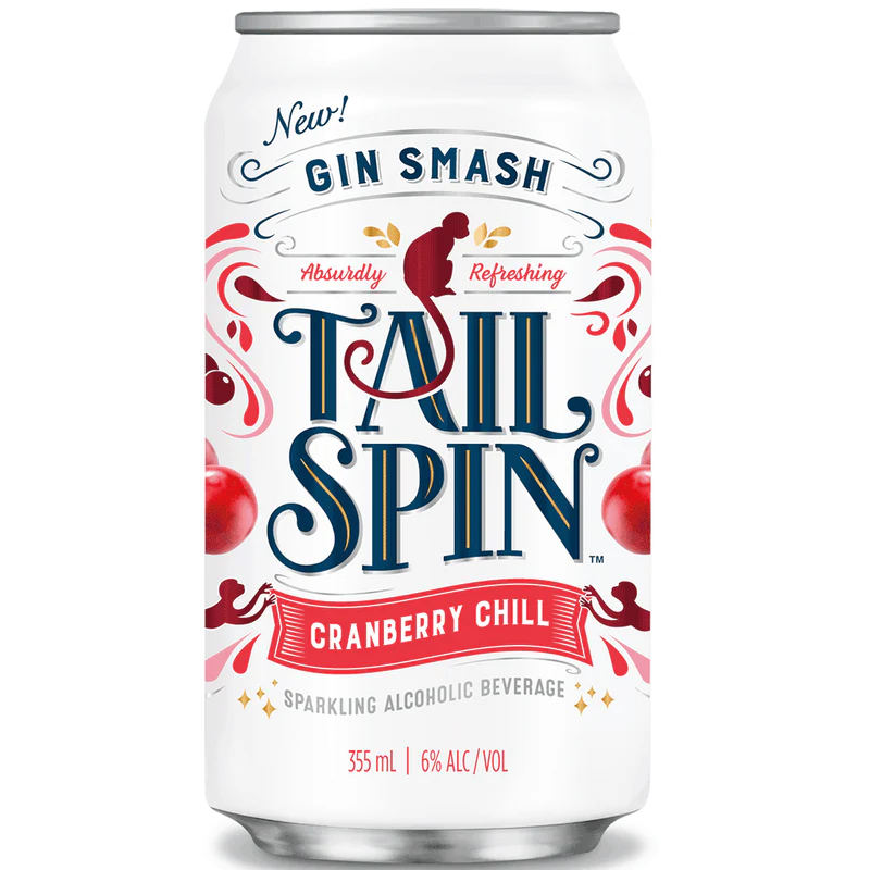 Tail Spin Cranberry Chill Gin Smash 6 Cans