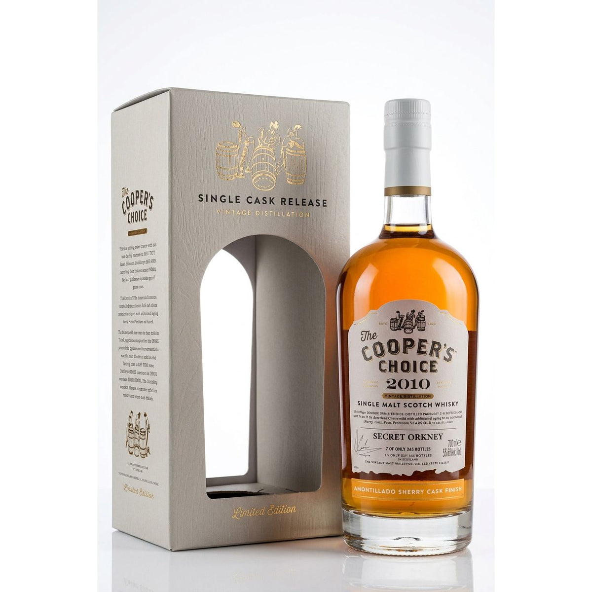 The Cooper's Choice Secret Orkney 14 Year Old 2010 Cask #1201 Amontillado Finish